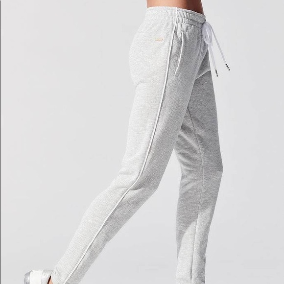 ALALA SILVERY TERRY 7/8 PANT JOGGER sz M - Picture 5 of 8